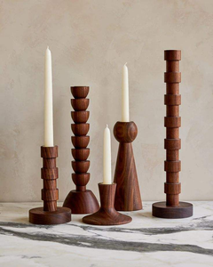 LUXURY WOODEN <b>CANDLE</b> STAND HIGH QUALITY CUSTOMIZABLE MODERN HANDMADE EASTER WEDDING CHRISTMAS PILLAR HOLDER - Product Image 5