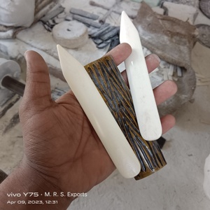 Polished Natural Bone Folder Handmade Bookbinding <b>Tool</b> <b>Leather</b> Burnisher Paper Folding Creasing <b>Tool</b> Bulk Order Low Prices - Product Image 2