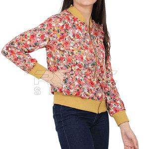 Essential Women Printing Varsity <b>Jackets</b> Soft High Quality Apparel For Daily Street Inspired Looks In Reasonable Price - Product Image 2