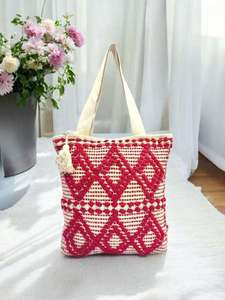 Bolso Bandolera de Yute Personalizado, Bolso de Hombro Ligero y Moderno para Uso Casual y de Viaje - Product Image 3