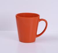 Mug en céramique conique coloré avec couvercle, design moderne, bleu clair, vaisselle quotidienne, matériau PE