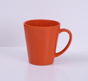 Conical Color <b>Ceramic</b> <b>Mug</b> Straight Shape Minimalist Design Light Blue Color Daily Use Drinkware - Product Image 5