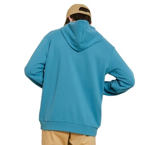 Oversized Heavyweight 100% Cotton Sudadera con capucha para hombre Cropped Fleece Plain Dyed Winter Sweatshirt - Product Image 1
