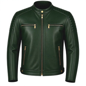 custom genuine leather motorcycle jacket premium biker street riding motocross racing cycling motorbike apparel wholesale - Product Image 1