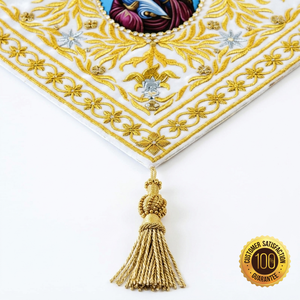 Vestimenta Litúrgica de Epigonación para Sacerdote Ortodoxo, Bordada en Oro, Hecha a Mano, de Alta Calidad, con Rodillera, Artículos Religiosos para el Clérigo - Product Image 2