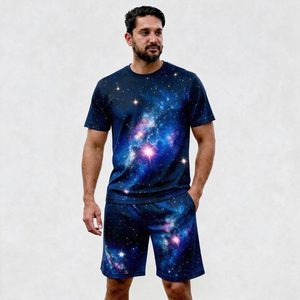 Ensemble chemise et short d'été personnalisé, tenue deux pièces tendance pour événements promotionnels, vêtements décontractés, voyages et vacances - Product Image 4