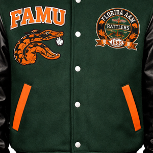 Veste universitaire FAMU HBCU de haute qualité, streetwear tendance, design Letterman, veste Letterman de l'Université d'État et Agricole de Floride, vêtements FAMU - Product Image 1