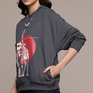 Sudadera de Manga Larga con Diseño Crop para Mujer, Top Fácil de Vender, Novedad, Sudadera Personalizada para Mujer - Product Image 2