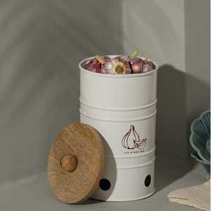 Caja Metálica Premium para Almacenamiento de Vegetales, Diseño Elegante para la Cocina, Despensa, Encimera y Almacenamiento Diario de Alimentos - Product Image 5