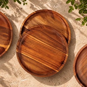 Premium Handcrafted Wooden Serving Tray with Decorative Moroccan Pattern Bottom for Home Dining <b>Kitchen</b> and <b>Table</b> Presentation - Product Image 3