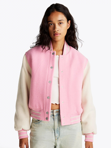 Chaqueta Bomber de Lana Acolchada para Mujer, Color Personalizado, Cuello Alto, Impermeable, Ecológica y Resistente - Product Image 2