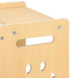 Montessori 3-in-1 Wooden Toddler Table Chair <b>Set</b> with Adjustable Height <b>Weaning</b> Table and Chalkboard for Kids' Furniture - Product Image 4