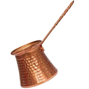 Cafetera de Cobre Premium con Larga Asa de Latón, Calentador Tradicional Turco, Griego y Árabe para Preparar Café en Casa, Hotel o Cocina - Product Image 1
