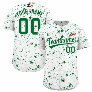 Maillot de baseball personnalisé à col en V, rayures bleues, fines rayures blanches et rouges, qualité supérieure, dernier style, prix abordable pour hommes - Product Image 5