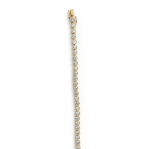 Luxury 13.17 CT Diamond Tennis Bracelet 18K <b>Solid</b> <b>Gold</b> IGI Certified 6.5 Inch Solitaire Fine Jewelry High Carat Gift Unisex - Product Image 2