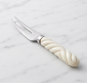 Juego de cuchillos para queso de 3 piezas, hoja de acero inoxidable con mango retorcido, tenedor y espátula, utensilios de cocina - Product Image 2