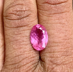 Piedra Preciosa de Zafiro Rosa de Corte Ovalado para Joyería, Gema Preciosa Rosa Facetada de Alta Calidad - Product Image 3