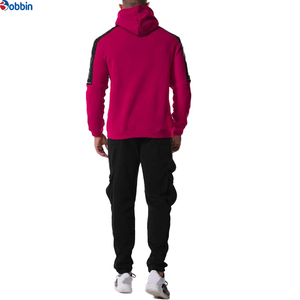 Top Trend Men's Hooded Tracksuit Set Solid Color Full Sleeve Casual Jogging <b>Pants</b> Side Pockets Breathable Polyester Autumn Wear - Product Image 1