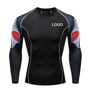 T-shirt de compression léger pour homme à manches longues, idéal pour le sport et la course, séchage rapide, personnalisable avec logo - Product Image 6