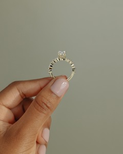 14K Solid <b>Gold</b> Lab Grown Diamond Claw <b>Set</b> E VVS2 Oval Cut 2 Ct Accent Stone Solitaire <b>Ring</b> Luxury Bridal 2026 - Product Image 6