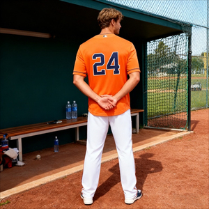 Camiseta de Béisbol para Hombre, 100% Poliéster, Absorbente de Humedad, Transpirable, de Secado Rápido, Uniforme Personalizado con Bolsillos - Product Image 3