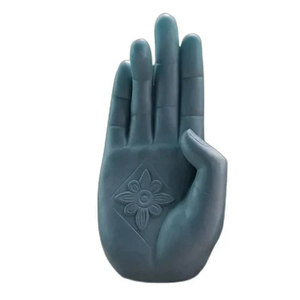 Statue artistique moderne en fibre de boue Mudra pour la décoration intérieure, salon, bureau, yoga, méditation, espace spirituel zen - Product Image 3