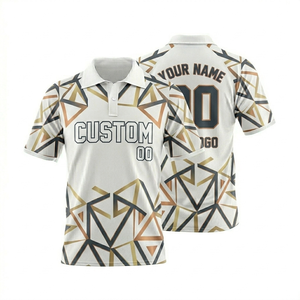 Polo de sport pour homme de haute qualité avec impression par sublimation, 180 GSM, polyester respirant, anti-boulochage, pour l'entraînement en plein air - Product Image 3