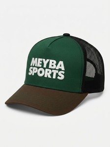 Casquette Trucker Unisexe Vert Forêt à Visière Courbe, en Toile Respirante avec Maille, Fermeture Snapback, Style Décontracté Urbain, Réglable, pour l'Extérieur et le Quotidien - Product Image 1