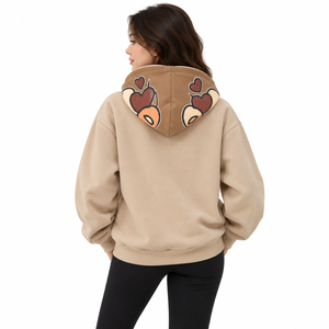 Sweat à capuche zippé graphique tendance pour femme, personnalisé, décontracté, en molleton doux, coupe oversize, style streetwear, OEM, marque privée, USA - Product Image 3