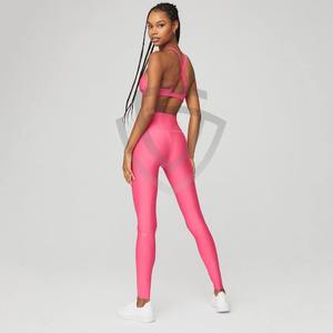 Conjuntos de Leggings y Sujetador Deportivo para Mujer, Sujetador Deportivo Sin Costuras, Leggings Transpirables de Cintura Alta, Conjuntos de Sujetador y Leggings para Mujer - Product Image 6