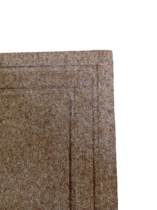 Tapis de bienvenue lavable en fausse fibre de coco à boucles, avec envers antidérapant en caoutchouc, pour intérieur et extérieur, vente en gros - Product Image 2