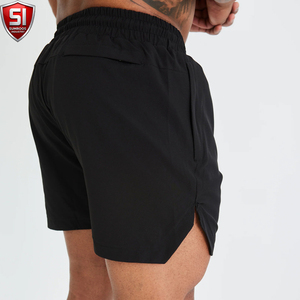 Shorts Bermuda pour Homme en Tissu Polaire Nylon/Acrylique Gris Clair, Taille Haute Élastique, Respirant, Écologique, Style Hip Hop - Product Image 5