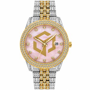 Luxury Stainless Steel Moissanite Diamond Iced Out <b>Watch</b> Men <b>Women</b> Fashion Wristwatch - Product Image 1