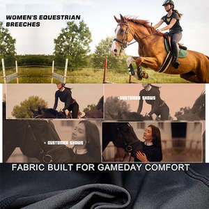 Tenue d'équitation professionnelle SIDDIQUI HOSINEX, vêtements d'équitation, spandex/coton/polyester, léger/éco-responsable, haute qualité - Product Image 6