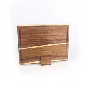 Tabla de cortar de madera de acacia con asa, tabla para servir charcutería, paleta para queso, para cocina, restaurante, hotel, hogar, comedor - Product Image 3