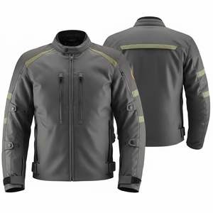 Veste de moto en cuir imprimé de haute qualité personnalisée avec airbag en Cordura pour la course automobile - Imperméable et respirante - Product Image 1
