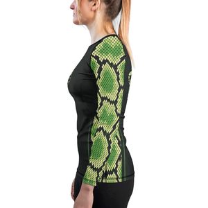 Custom Made Unisex Rashguard OEM Silk Screen Printed UPF 50+ UV Protection Compression Lightweight Polyester/Spandex Quick Dry - Product Image 3