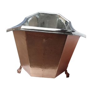 Straight Base Arrival Copper Handicrafts High Quality Handmade Copper Clawfoot <b>Bathtub</b> for Sale by Manufacturer Bulk Wholesaler - Product Image 1