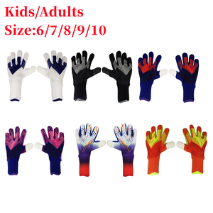 Nouveaux gants de gardien de but de football, en latex épaissi, protection des doigts, antidérapants, résistants à l'usure, gants d'entraînement, OEM personnalisés - Product Image 4