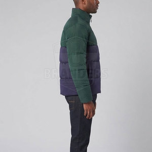Chaqueta con capucha cálida para hombre, estilo acolchado, con cierre completo ligero y apariencia casual moderna. - Product Image 4