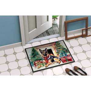 German Shepherd Christmas <b>Doormat</b> Cozy Indoor Outdoor for Entryway Non-Slip and <b>Washable</b> Low Pile 24H X 36W - Product Image 4