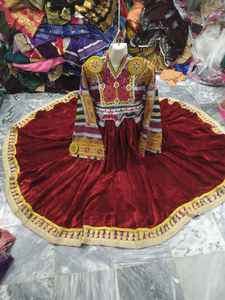 Vestido Zerdze, Vestido Regional Afgano de Alta Calidad para Mujer, Nuevo Diseño, Manga Larga, Bordado, Vestido Afgano Kuchi, MOQ Bajo - Product Image 5