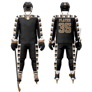 Conjuntos de Hockey sobre Hielo Sublimados de Primera Calidad, 100% Poliéster Transpirable, Servicio OEM, Personalizables, Venta al Por Mayor, Alta Demanda - Product Image 1
