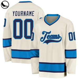 Wholesale Custom <b>Long</b> Sleeves Fleece Ice Hockey Hoodie Jersey Polyester Fabric Sublimation Ice Hoodies Hockey Uniform 280g - Product Image 6