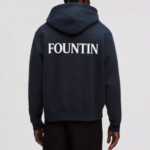 Sweat-shirt à capuche en molleton de coton premium pour homme, broderie personnalisée, pull chaud décontracté pour l'hiver, vente en gros, vêtements à marque privée - Product Image 1