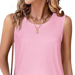 Nouveau débardeur tendance pour femmes, col rond, sans manches, vêtements d'été pour femmes, débardeur avec étiquette privée personnalisable - Product Image 6