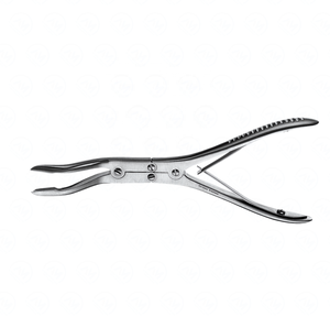 Juego de instrumentos quirúrgicos Al Mida de 17 cm, pinzas de hueso de doble acción con pico redondo Manual de acero inoxidable - Product Image 6