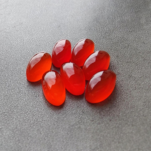 Natural Carnelian Big Oval Cabochon Gemstone, Calibrated Flat Back Loose Gemstone - Product Image 4