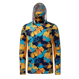 <b>Lightweight</b> sublimated fishing <b>hoodies</b> with custom artwork polyester fabric private label branding and factory bulk production - Product Image 3