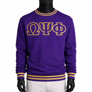 Suéter de la Fraternidad Omega Psi Phi, Tejido Premium, Bordado Personalizado con Letras Griegas, Sudadera Estilo Urbano, Fabricante de Ropa - Product Image 1